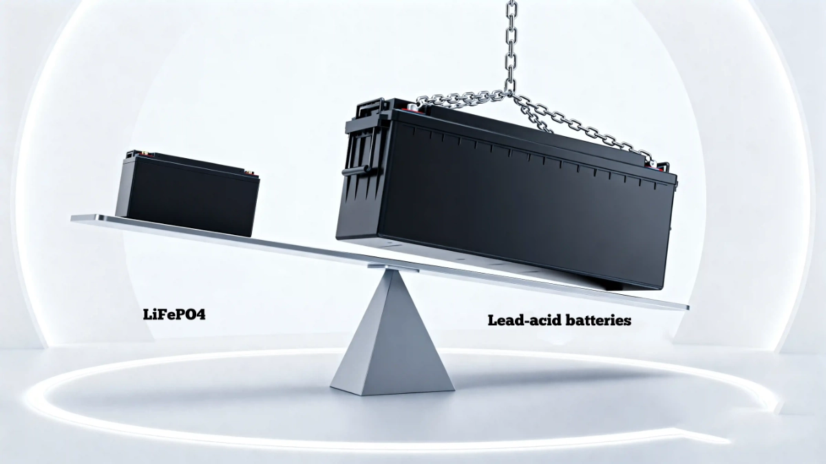 LiFePO4 vs Lead-Acid battery comparison chart