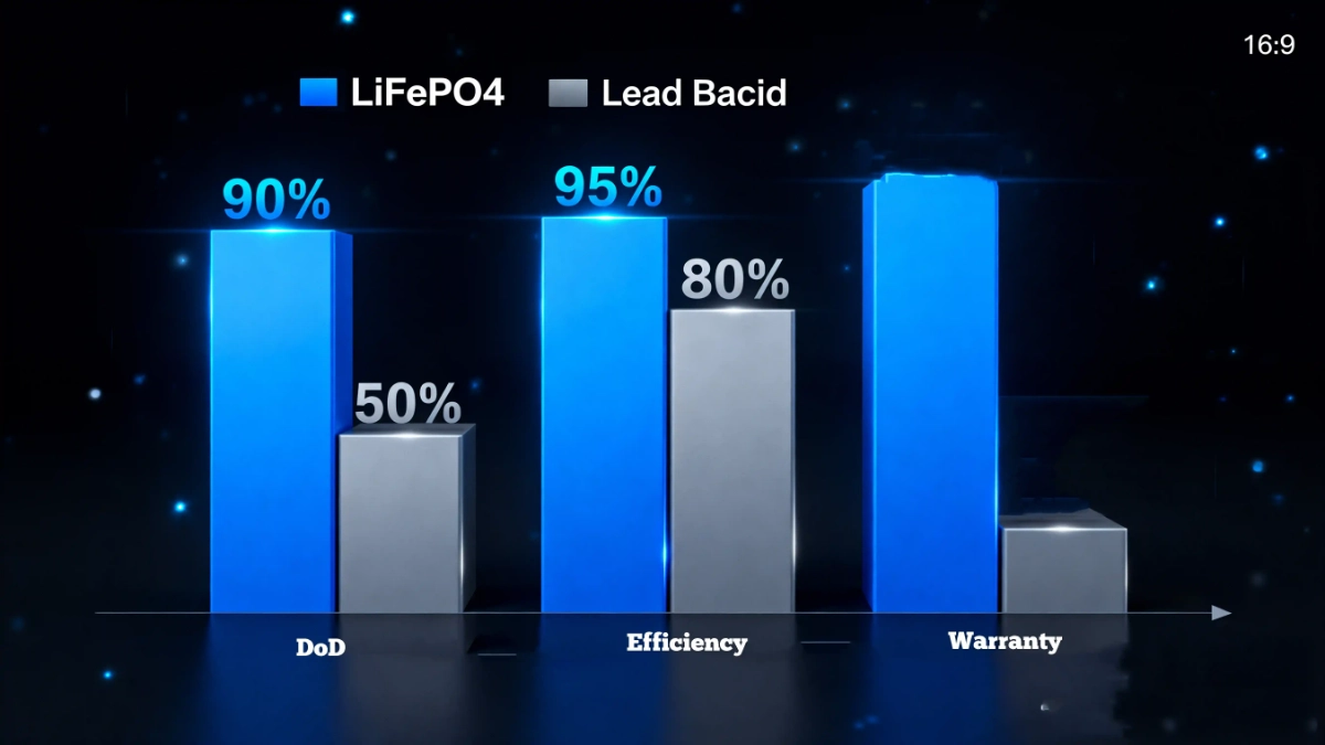 Key battery specifications comparison